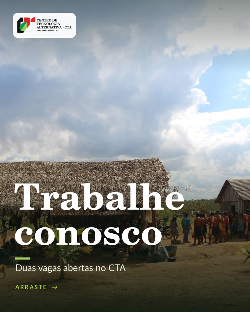 Card de divulgação: Trabalhe conosco — duas vagas abertas no CTA
