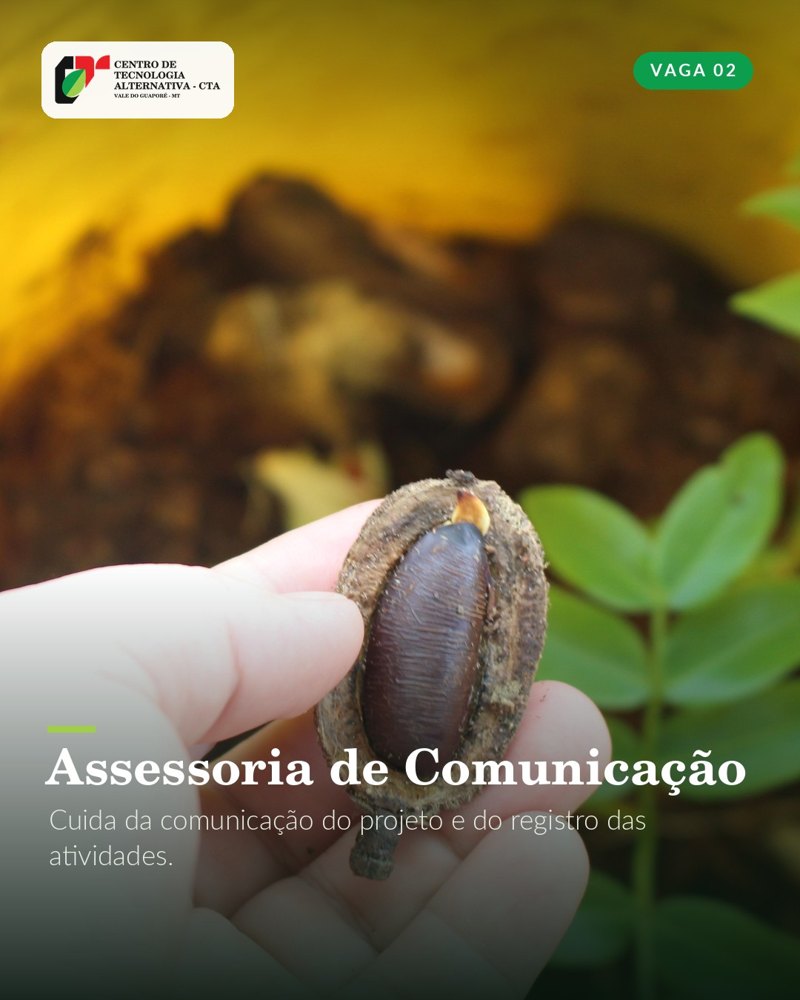 Card da vaga de Assessoria de Comunicação do CTA