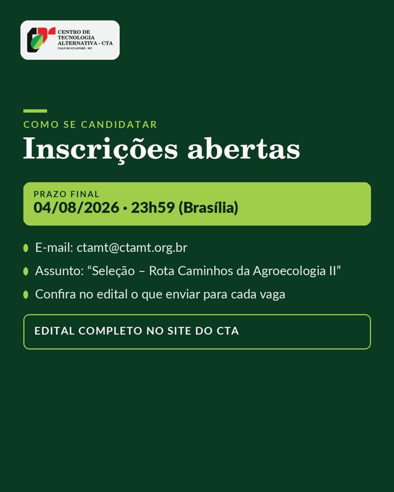 Card com informações de como se candidatar às vagas do CTA